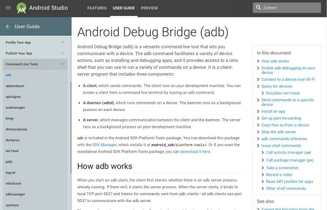 Android Debug Bridge screenshot
