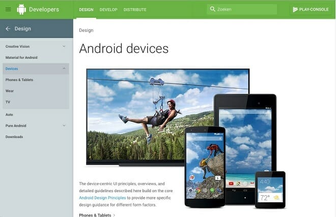 Difrent Android devices