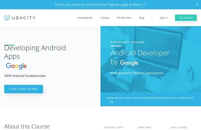 Android developer by google