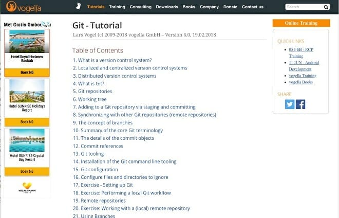 Git tutorial on Vogella