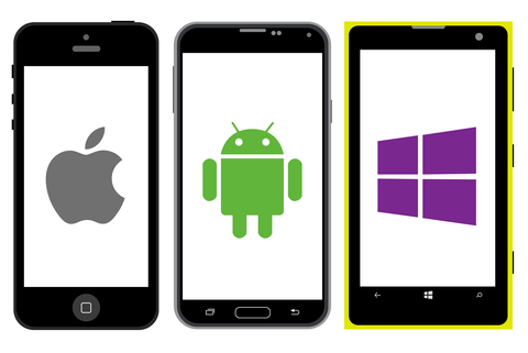 android, windows en apple telefoon