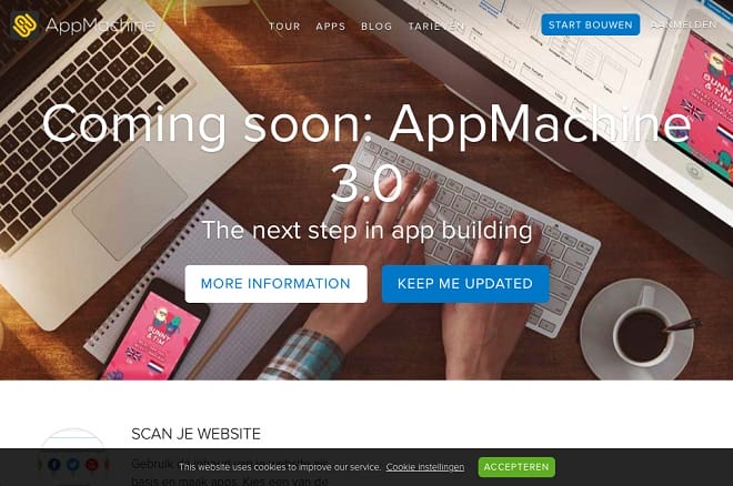 AppMachine website screenshot