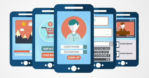 verschillende ontwerpen op mobiel