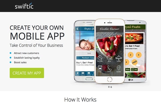 Swiftic mobile app builder